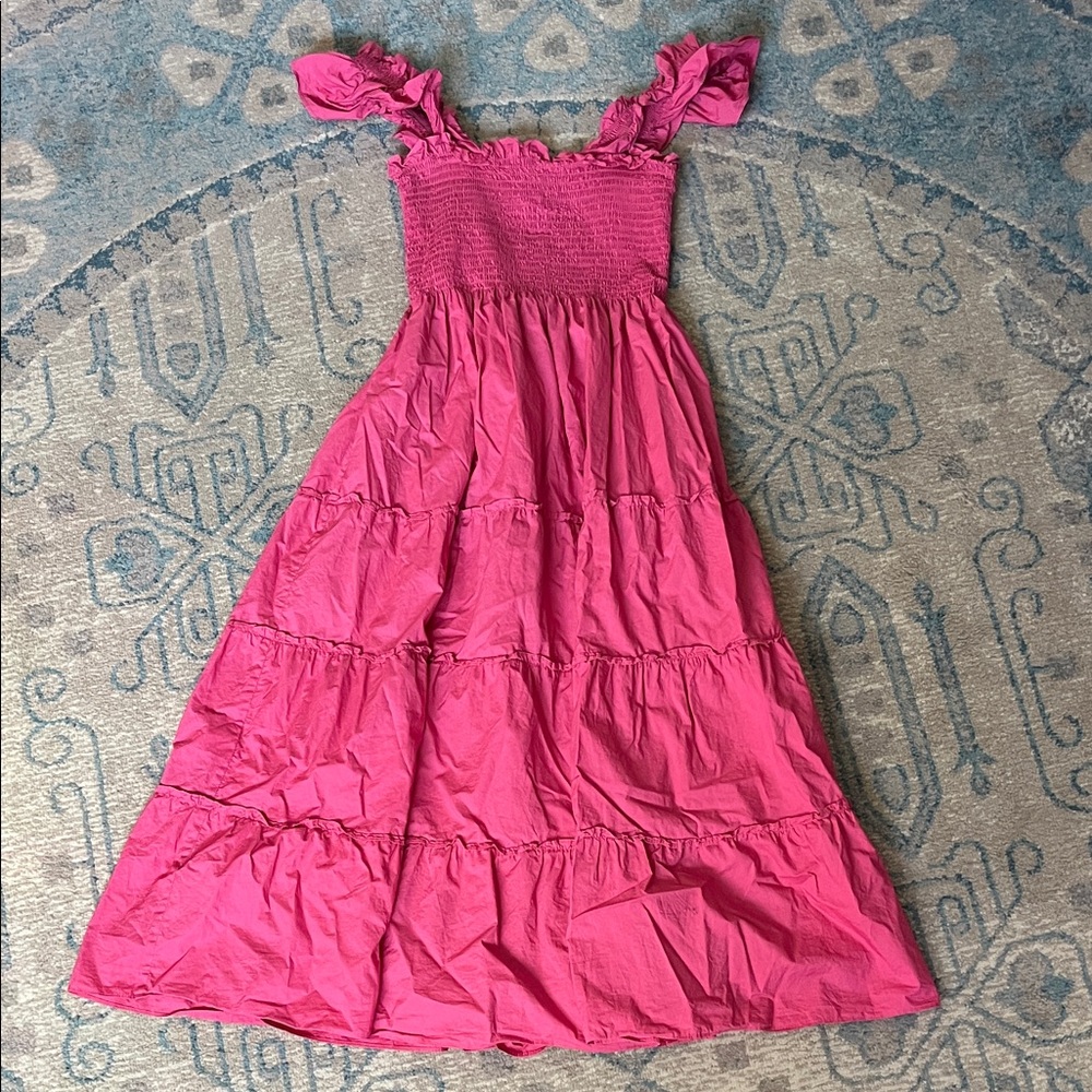 Hill House Fuchsia/Pink Nap Dress Maxi Dress
